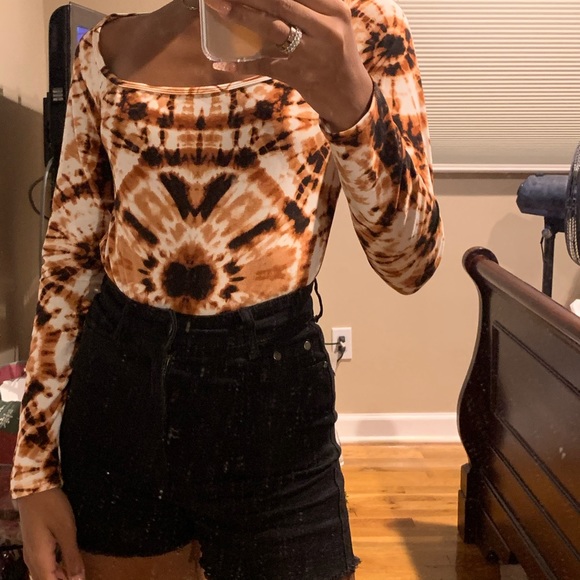Fashion Nova Tops - women’s tie dye bodysuit